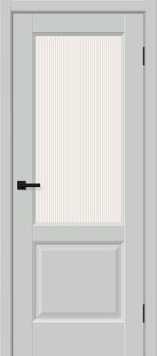 Межкомнатная дверь BRAVO Неоклассик-33 Grey Silk ПЭТ стекло Moru