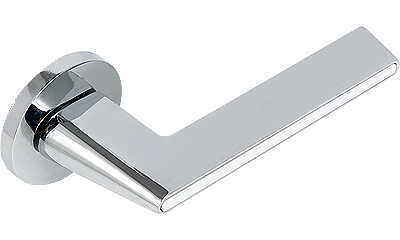 Ручка ADDEN BAU RIVER S-486 CHROME / WHITE (цвет ХРОМ БЛЕСТЯЩИЙ/БЕЛАЯ ВСТАВКА)