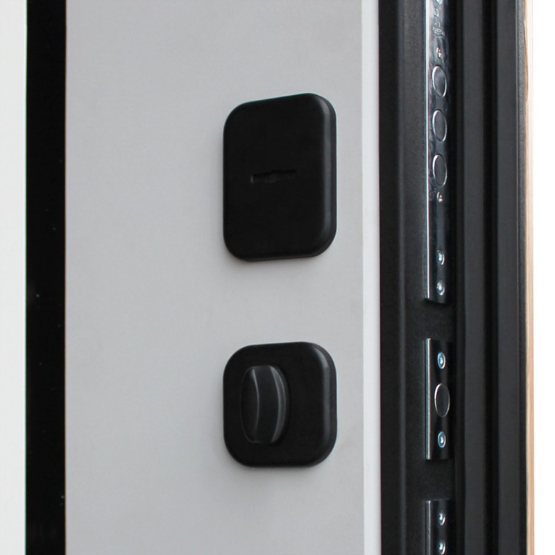 Входная дверь АСД "Фрегат" (биометрический замок Smart lock К06) Муар черный