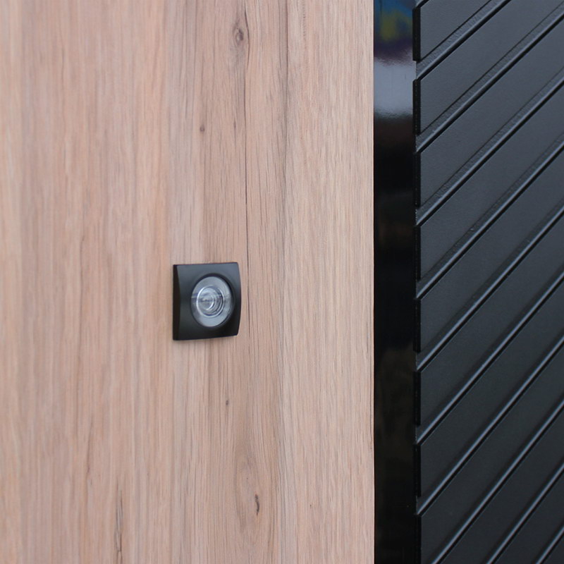 Входная дверь АСД "Фрегат" (биометрический замок Smart lock К06) Муар черный